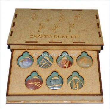 Chakra Futhark Rune Set with Box
