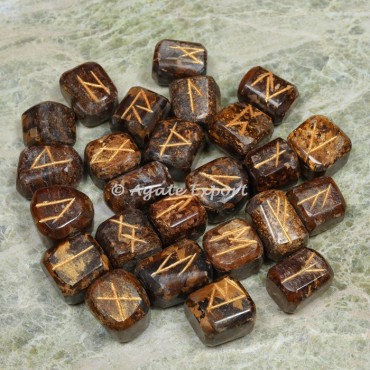 Picture Jasper Futhark Rune Set