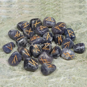 Amethyst Futhark Rune Set