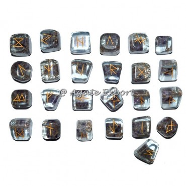 Amethyst Orgone Rune Set