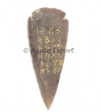 Rune Symbol On Agate Arrowheads