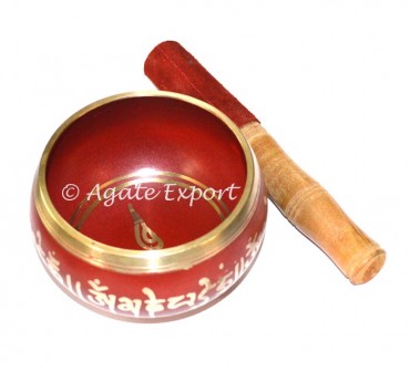 Red Color Singing Bowl
