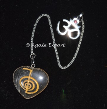 Crystal Heart SunChacher With Om