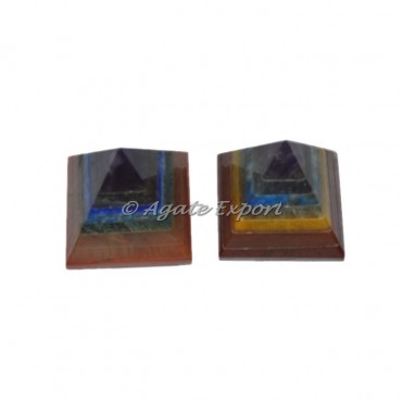 7 Chakra With Lapis Small Pyramid