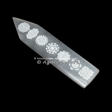 Celtic 7 Chakra Engraved Wand