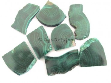 Polished Malachite Slices
