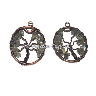 Smokey Quartz Tree Of Life Pendant
