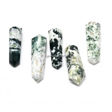 Tree Agate Double Terminated Point