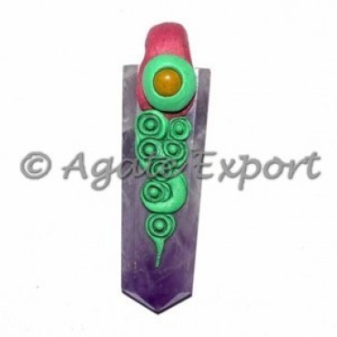 Amethyst Tibetan Pendants