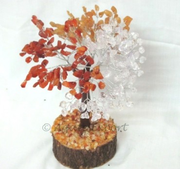 Crystal, Yellow Agate, Carnailain Tree 300 Chips