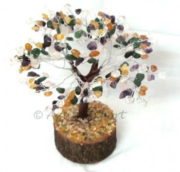 Rose, Green, Ametyst, Crystal, Yellow Agate Tree