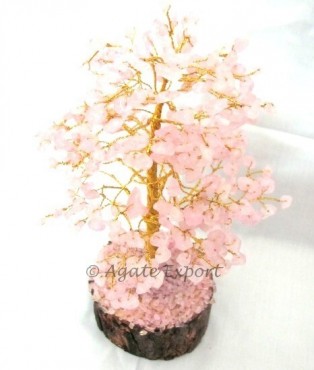 Rose Quartz 300 Pcs Chips Tree