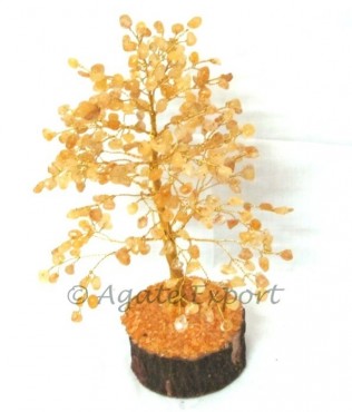 Yellow Agate 300 Pcs Chips Tree