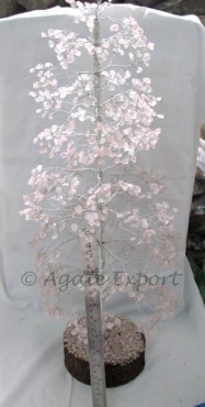 Rose Quartz - Crystal Quartz 1000 Pcs Tree