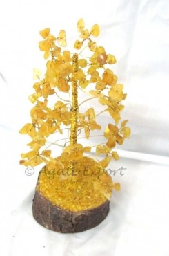 Yellow Agate Flower Tree 160 Chips Tree