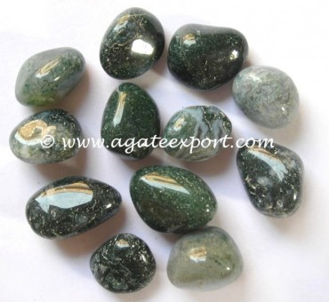 Moos Agate Tumbled Stones.