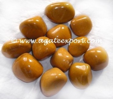 Yellow Jasper Tumbled Stones.