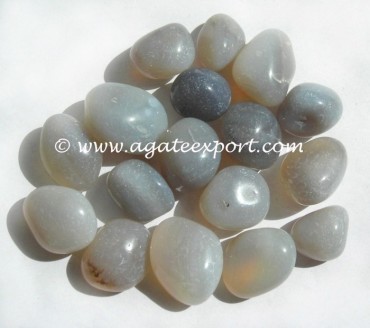 Gray Agate Tumbled Stones