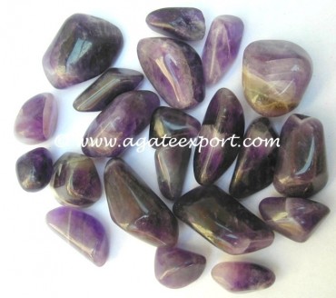 African Amethyst Tumbled Stones.