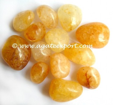 Golden Quartz Tumbled Stones.
