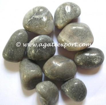 Grey Angori Agate Tumbled Stones.