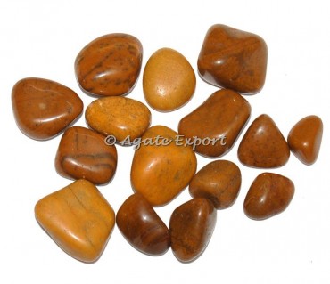 Yellow Jasper Camel Tumbled Stones