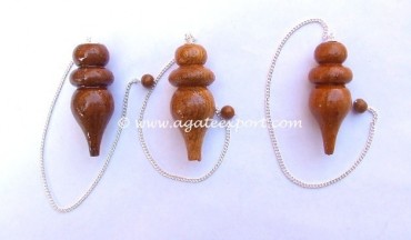 Bulbous Wooden Pendulum