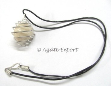 Moonstone Tumbled  Wrap Pendants.
