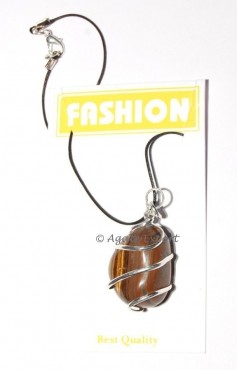 Tiger Eye Wrap Pendant