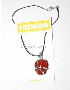 Red Jasper Wrap Pendants