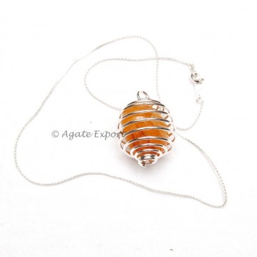 Golden Quartz Tumbled Pendant