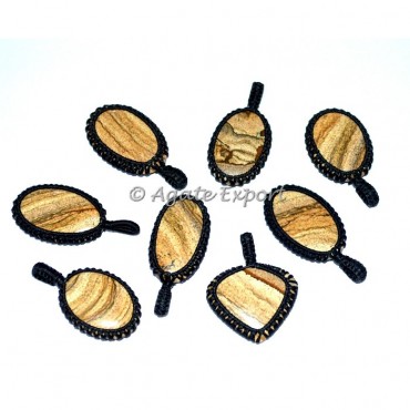 Picaso Jasper Wrap Pendants