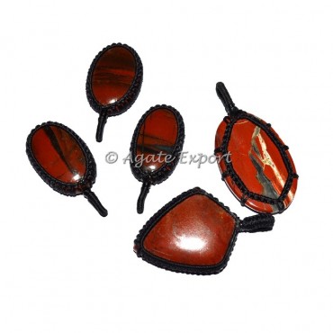 Red Jasper Wrap pendants