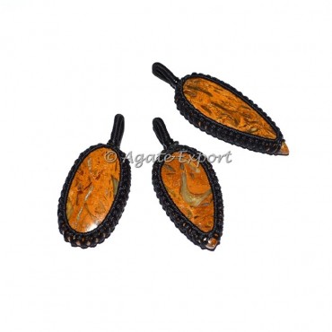 Snake Jasper Wrap Pendants