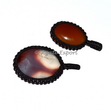 Red onyx Wrap Pendants