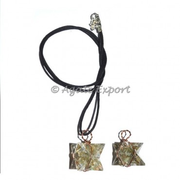 Labrodrite Orgone Merkaba Wrap Pendants