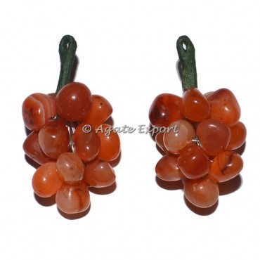 Carnelian Grapes Pendants