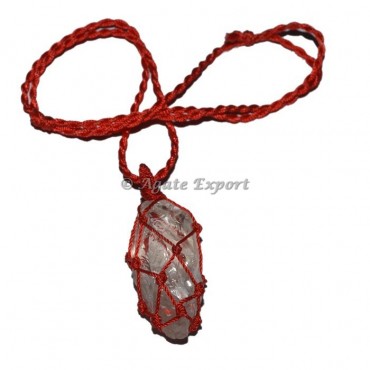 Crystal Quartz Wire Wrap Pendants