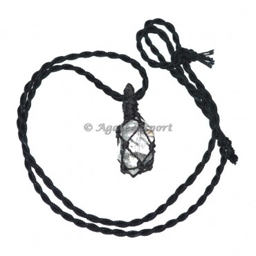 Crystals Quartz Wire Wrap Pendant