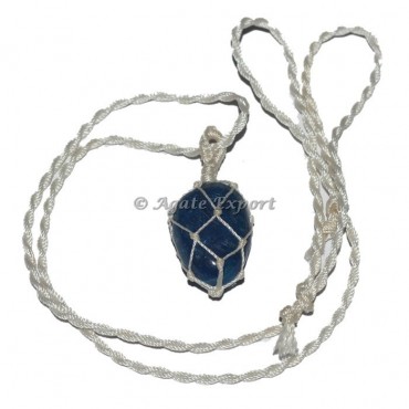 Faceted Stones Wire Wrap Pendants