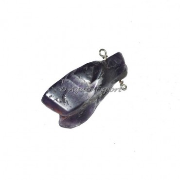Amethyst Rough Wrapped Pendant