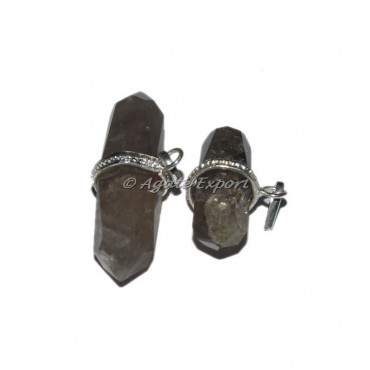 Smoky Quartz Double Terminated Pencil Pendants
