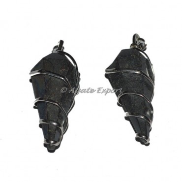 Pyrite Wire Wrapped Pendants