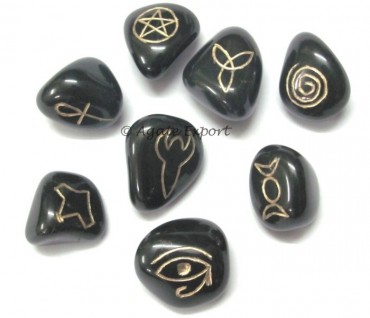 Black Stone Pagan Wiccan Set