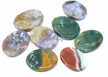Indian Fancy Agate Worry Stones.