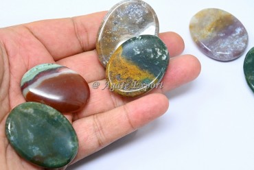 Indian Fancy Agate Worry Stones.