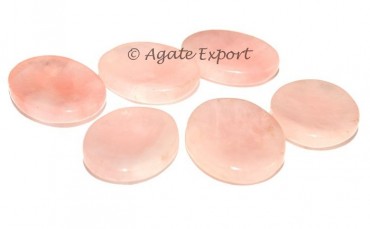 Rose Quartz Worry Stones.