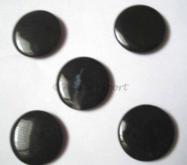 Black Agate Plam Stones.