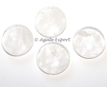 Crystal Quartz Plam Stones