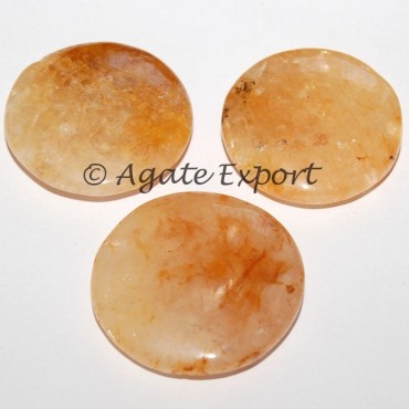 Golden Quartz Palm Stones